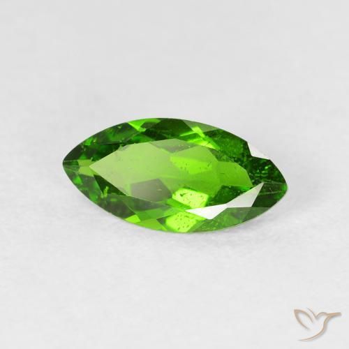 1.07 ct Green Chrome Diopside Stone, Natural Chrome Diopside in Marquise Facet Shape for Sale