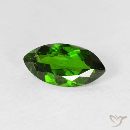1.18 ct Green Chrome Diopside Stone, Natural Chrome Diopside in Marquise Facet Shape for Sale