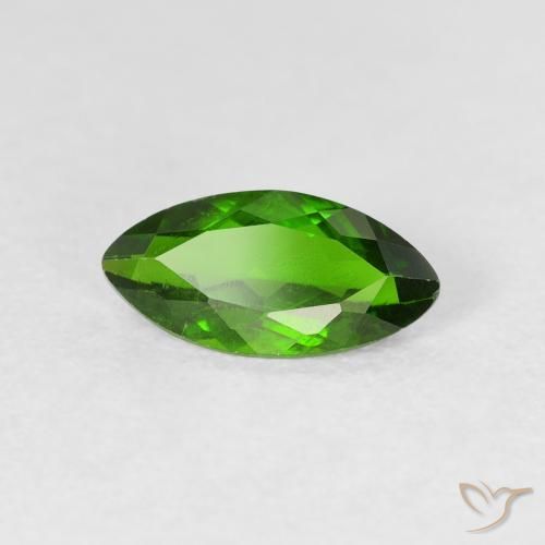 1.05 ct Green Chrome Diopside Stone, Natural Chrome Diopside in Marquise Facet Shape for Sale