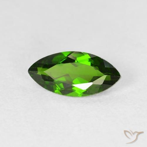 1.18 ct Green Chrome Diopside Stone, Natural Chrome Diopside in Marquise Facet Shape for Sale