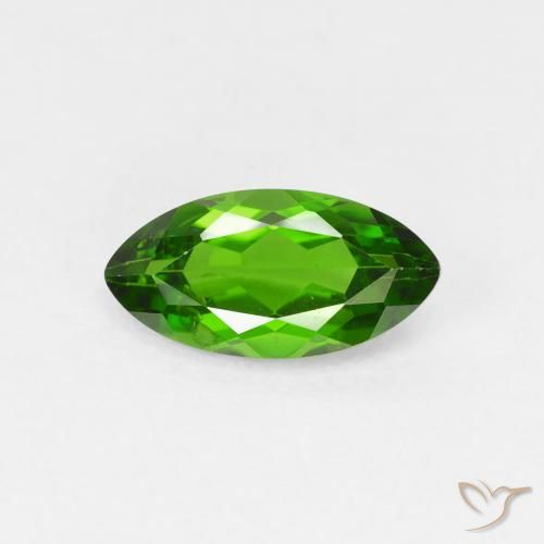 1.26ct Natural Medium Dark-Green Chrome Diopside, Marquise, VS-SI, Photo A