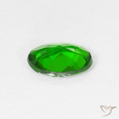 Chrome Diopside Gemstone in 7 x 5 mm (calibrated) Size for Sale, Chrome Diopside Stone in Dark Green Color