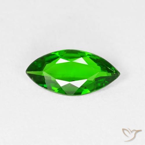 0.72ct Natural Bright Forest Green Chrome Diopside, Marquise, VS