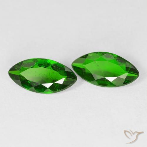2.14ctw Natural Medium Dark-Green Chrome Diopside, Marquise, VS-SI