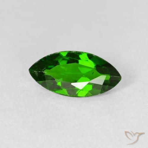 1.04 ct Green Chrome Diopside Stone, Natural Chrome Diopside in Marquise Facet Shape for Sale