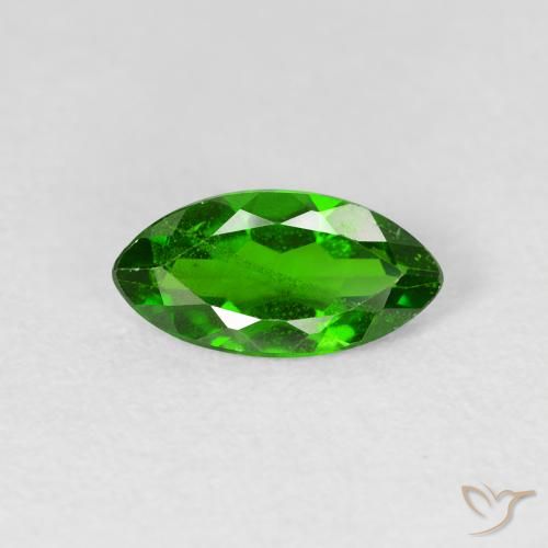 1.11ct Natural Medium Dark-Green Chrome Diopside, Marquise, VS-SI