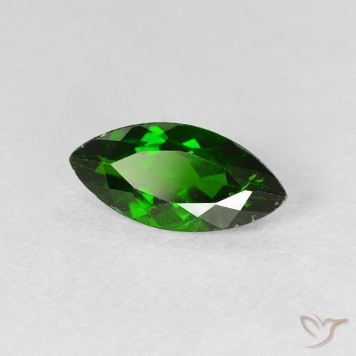 1.13 ct Green Chrome Diopside Stone, Natural Chrome Diopside in Marquise Facet Shape for Sale