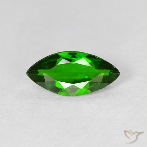 1.08ct Natural Bright Forest Green Chrome Diopside, Marquise, VS-SI