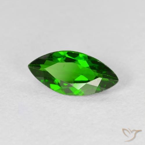 1.08 ct Green Chrome Diopside Stone, Natural Chrome Diopside in Marquise Facet Shape for Sale