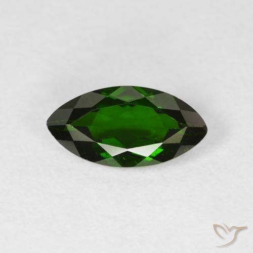 1.17ct Natural Deep Green Chrome Diopside, Marquise, VS