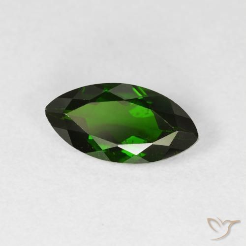 1.17 ct Green Chrome Diopside Stone, Natural Chrome Diopside in Marquise Facet Shape for Sale