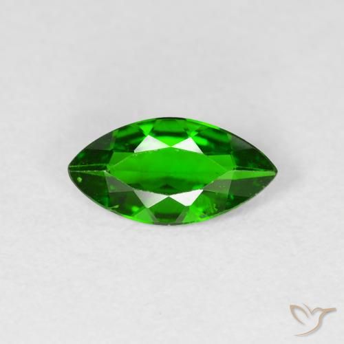 0.91ct Natural Intense Green Chrome Diopside, Marquise, VS-SI