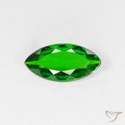 0.99ct Natural Bright Forest Green Chrome Diopside, Marquise, VS