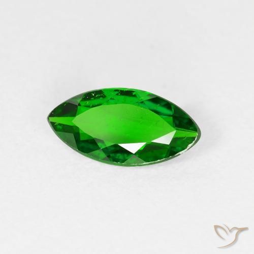 0.99 ct Green Chrome Diopside Stone, Natural Chrome Diopside in Marquise Facet Shape for Sale
