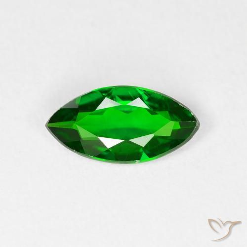 0.83ct Natural Bright Forest Green Chrome Diopside, Marquise, VS