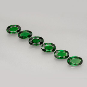 1.69 ct Green Chrome Tourmaline Gemstone, Chrome Tourmaline Gem in Oval Facet Shape for Sale.