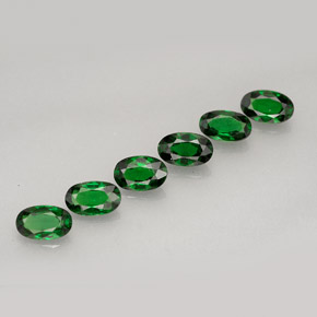 1.69 ct Green Chrome Tourmaline Stone, Natural Chrome Tourmaline in Oval Facet Shape for Sale