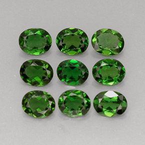 2.68 ct Green Chrome Tourmaline Gemstone, Chrome Tourmaline Gem in Oval Facet Shape for Sale.