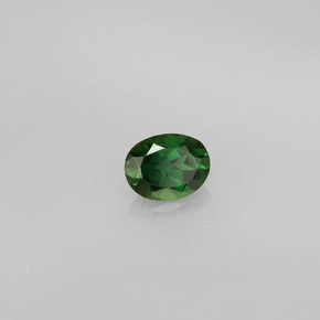 0.34 ct Green Chrome Tourmaline Stone, Natural Chrome Tourmaline in Oval Facet Shape for Sale