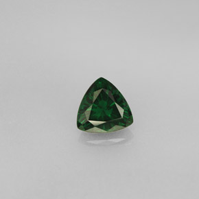 0.51 ct Green Chrome Tourmaline Gemstone, Chrome Tourmaline Gem in Trillion Facet Shape for Sale.