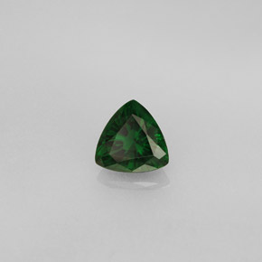 0.51 ct Green Chrome Tourmaline Stone, Natural Chrome Tourmaline in Trillion Facet Shape for Sale