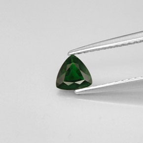0.29 ct Green Chrome Tourmaline Gemstone, Chrome Tourmaline Gem in Trillion Facet Shape for Sale.
