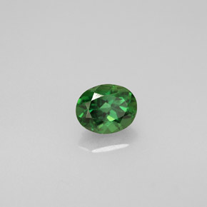 0.36 ct Green Chrome Tourmaline Stone, Natural Chrome Tourmaline in Oval Facet Shape for Sale