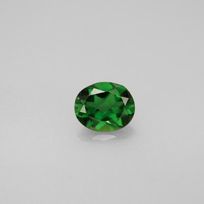 0.31 ct Green Chrome Tourmaline Gemstone, Chrome Tourmaline Gem in Oval Facet Shape for Sale.