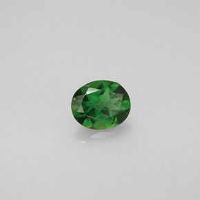 0.31 ct Green Chrome Tourmaline Stone, Natural Chrome Tourmaline in Oval Facet Shape for Sale