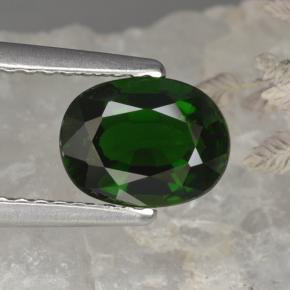 1.1ct Oval Facet Green Chrome Tourmaline for sale thumb image of 1.1ct Oval Facet Green Chrome Tourmaline (ID: 376960)