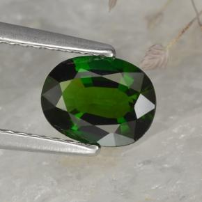 1ct Oval Facet Green Chrome Tourmaline for sale thumb image of 1ct Oval Facet Green Chrome Tourmaline (ID: 377268)