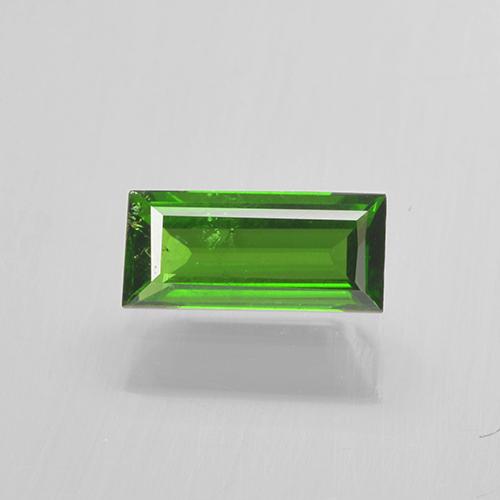 Verde vivo Turmalina Cromo Gema - 0.4ct Corte Baguette Step (ID: 505109)
