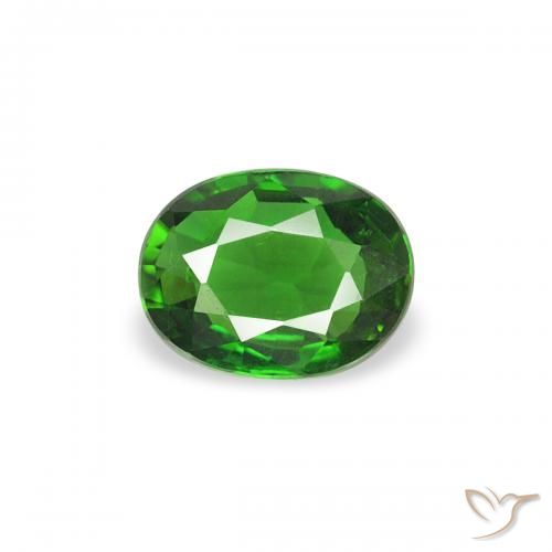 0.24ct Natural Intense Green Chrome Tourmaline, Oval, VVS
