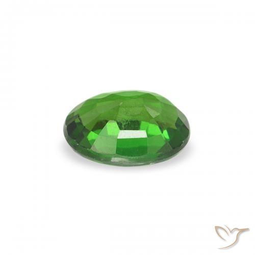 Chrome Tourmaline Gemstone in 4.5 x 3.5 mm Size for Sale, Chrome Tourmaline Stone in Intense Green Color
