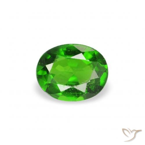 0.18ct Natural Medium Dark-Green Chrome Tourmaline, Oval, VS