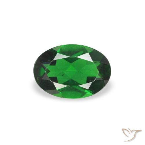 0.24ct Natural Forest Green Chrome Tourmaline, Oval, VVS-VS