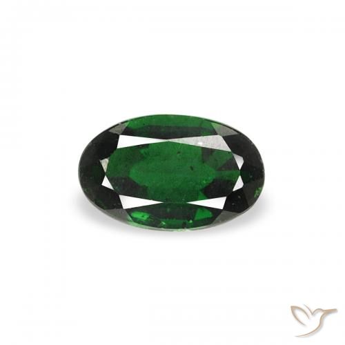 0.21ct Natural Dark Green Chrome Tourmaline, Oval, VS