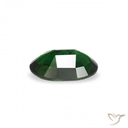 Chrome Tourmaline Gemstone in 5 x 3 mm (calibrated) Size for Sale, Chrome Tourmaline Stone in Dark Green Color