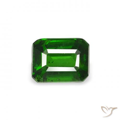 0.43 ct Green Chrome Tourmaline Gemstone, Chrome Tourmaline Gem in Octagon Step Cut Shape for Sale.