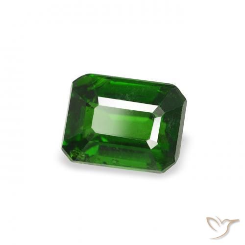 0.43 ct Green Chrome Tourmaline Stone, Natural Chrome Tourmaline in Octagon Step Cut Shape for Sale