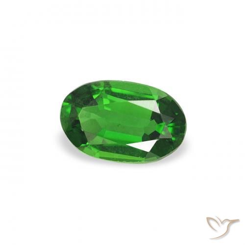 0.26 ct Green Chrome Tourmaline Stone, Natural Chrome Tourmaline in Oval Facet Shape for Sale