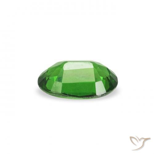 Chrome Tourmaline Gemstone in 5.2 x 3.3 mm Size for Sale, Chrome Tourmaline Stone in Intense Green Color