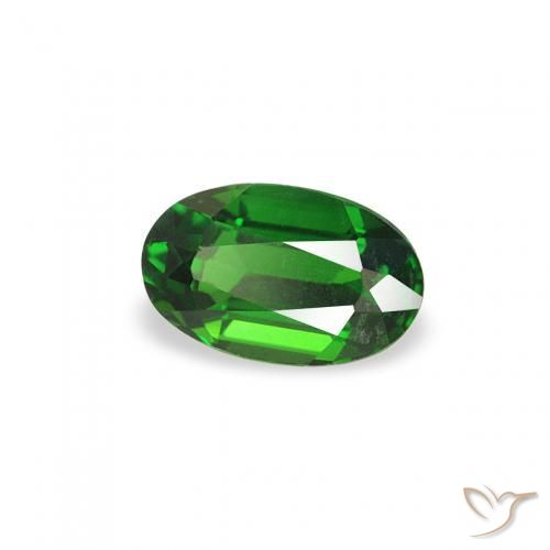 0.27 ct Green Chrome Tourmaline Stone, Natural Chrome Tourmaline in Oval Facet Shape for Sale