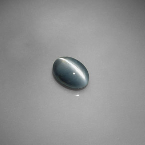 0.78 ct Gray Chrysoberyl Cat's Eye Stone, Natural Chrysoberyl Cat's Eye in Oval Cabochon Shape for Sale