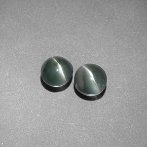 Chrysoberyl Cat's Eye Gemstone in 4 mm (calibrated) Size for Sale, Chrysoberyl Cat's Eye Stone in Green Color