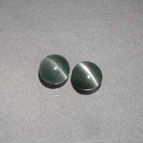 Chrysoberyl Cat's Eye Gemstone in 3.7 mm Size for Sale, Chrysoberyl Cat's Eye Stone in Green Color