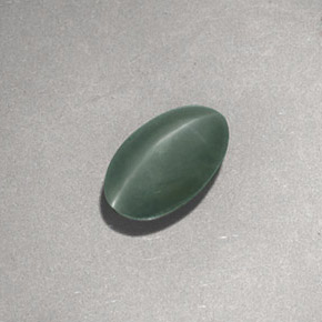 1.17 ct Green Chrysoberyl Cat's Eye Stone, Natural Chrysoberyl Cat's Eye in Oval Cabochon Shape for Sale
