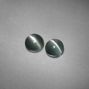 Chrysoberyl Cat's Eye Gemstone in 4 mm (calibrated) Size for Sale, Chrysoberyl Cat's Eye Stone in Green Color