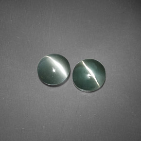 Chrysoberyl Cat's Eye Gemstone in 4.5 mm Size for Sale, Chrysoberyl Cat's Eye Stone in Green Color