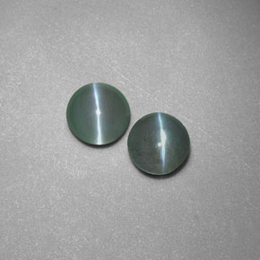 Chrysoberyl Cat's Eye Gemstone in 4.2 mm Size for Sale, Chrysoberyl Cat's Eye Stone in Green Color